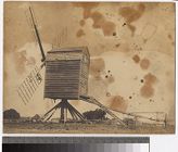Side view of windmill